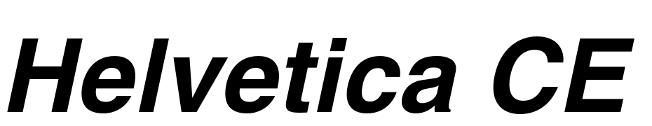 Helvetica CE Bold Oblique Polices Telecharger